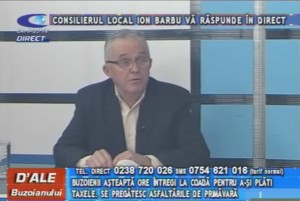 CONSILIERUL LOCAL ION BARBU, LA CAMPUS TV