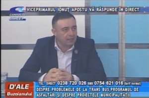 VICEPRIMARUL IONUŢ APOSTU, LA CAMPUS TV