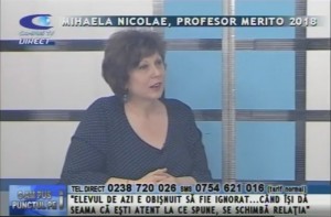 MIHAELA NICOLAE, PROFESOR MERITO 2018