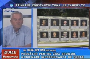 PRIMARUL CONSTANTIN TOMA, LA CAMPUS TV