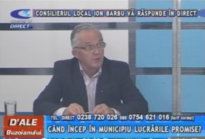 CONSILIERUL LOCAL ION BARBU, LA CAMPUS TV