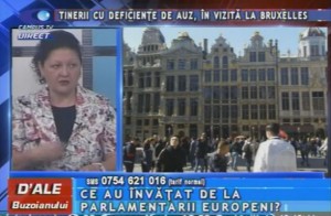 TINERII CU DEFICIENŢE DE AUZ, ÎN VIZITĂ LA BRUXELLES