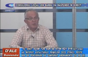 CONSILIERUL LOCAL ION BARBU, LA CAMPUS TV
