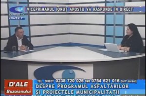 VICEPRIMARUL IONUŢ APOSTU, LA CAMPUS TV