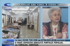 ARTISTA POPULARĂ ELENA VLIONCU, ÎN STUDIOUL CAMPUS TV