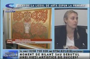 ELEVII DE LA LICEUL DE ARTE EXPUN LA PRIMĂRIE