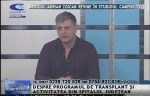 MEDICUL ADRIAN ZOICAN, LA CAMPUS TV