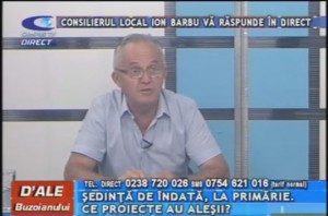 CONSILIERUL LOCAL ION BARBU, LA CAMPUS TV