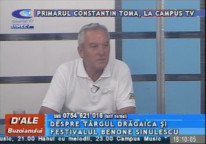 PRIMARUL CONSTANTIN TOMA, LA CAMPUS TV
