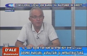 CONSILIERUL LOCAL ION BARBU, LA CAMPUS TV
