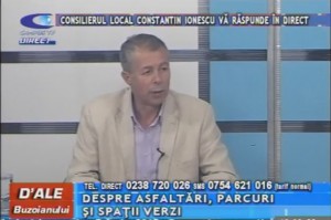 CONSILIERUL CONSTANTIN IONESCU, LA CAMPUS TV