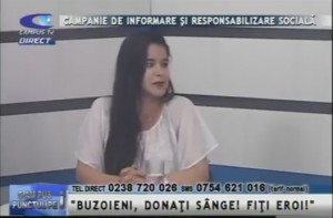 "BUZOIENI, DONAŢI SÂNGE! FIŢI EROI!"