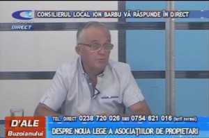 CONSILIERUL LOCAL ION BARBU, LA CAMPUS TV