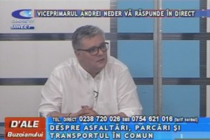 VICEPRIMARUL ANDREI NEDER, LA CAMPUS TV