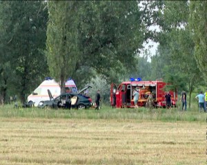 ACCIDENT AUTO MORTAL, ÎN FAŢA ŞCOLII DE AVIAŢIE BOBOC. UN TÂNĂR A DECEDAT, ALŢI TREI SUNT RĂNIŢI GRAV
