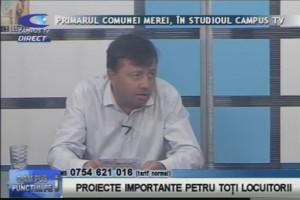 PRIMARUL COMUNEI MEREI, LA CAMPUS TV