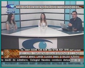 BACALAUREAT, DUPĂ CONTESTAŢII, ÎNCĂ TREI MEDII DE ZECE.  MIHAELA MIHAIU, CLAUDIA SANDU ŞI RALUCA VLĂGIOIU