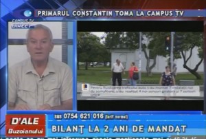 PRIMARUL CONSTANTIN TOMA, LA CAMPUS TV