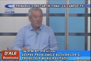 PRIMARUL CONSTANTIN TOMA, LA CAMPUS TV