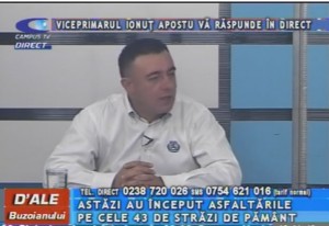 VICEPRIMARUL IONUŢ APOSTU, LA CAMPUS TV