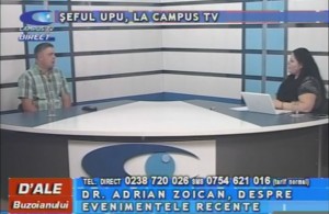 ŞEFUL UPU, LA CAMPUS TV