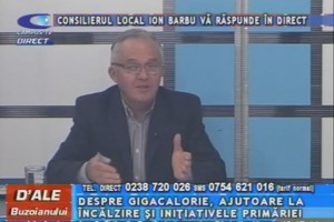 CONSILIERUL LOCAL ION BARBU, LA CAMPUS TV