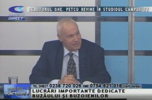 SCRIITORUL GHEORGHE PETCU REVINE ÎN STUDIOUL CAMPUS TV