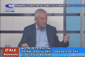 PRIMARUL CONSTANTIN TOMA, LA CAMPUS TV