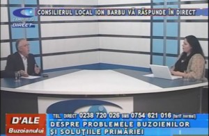 CONSILIERUL LOCAL ION BARBU, LA CAMPUS TV