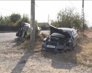 ACCIDENT GRAV LA CĂLDĂRUŞANCA. TREI PERSOANE AU AJUNS LA SPITAL
