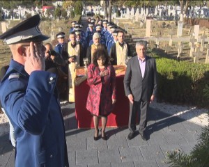 MOMENTE SOLEMNE ÎN CIMITIRUL EROILOR. CEREMONIAL ÎN CINSTEA JANDARMILOR ROMÂNI