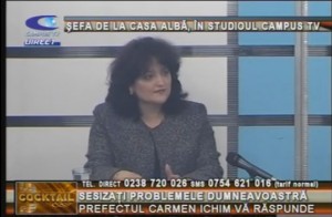 ŞEFA DE LA CASA ALBĂ, ÎN STUDIOUL CAMPUS TV