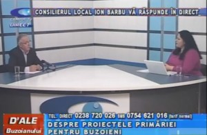 CONSILIERUL LOCAL ION BARBU, LA CAMPUS TV