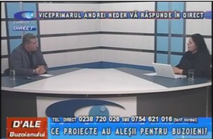 VICEPRIMARUL ANDREI NEDER, LA CAMPUS TV