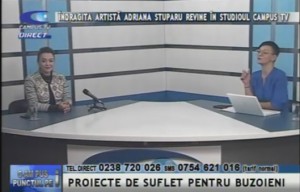 ÎNDRĂGITA ARTISTĂ ADRIANA STUPARU REVINE ÎN STUDIOUL CAMPUS TV