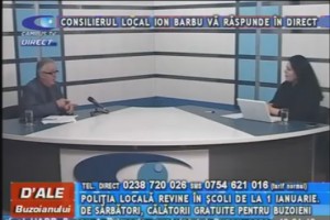 CONSILIERUL LOCAL ION BARBU, LA CAMPUS TV