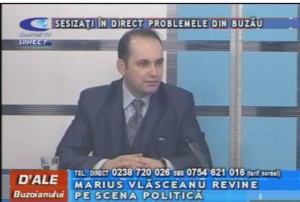 MARIUS VLĂSCEANU REVINE PE SCENA POLITICĂ