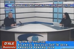 PRIMARUL CONSTANTIN TOMA, LA CAMPUS TV