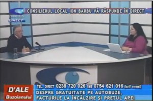 CONSILIERUL LOCAL ION BARBU, LA CAMPUS TV