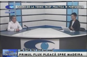 LICEENII DE LA TEHNIC ÎNCEP PRACTICA ÎN PORTUGALIA