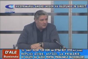 VICEPRIMARUL ANDREI NEDER, LA CAMPUS TV