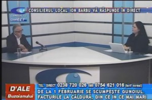 CONSILIERUL LOCAL ION BARBU, LA CAMPUS TV