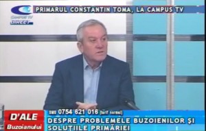 PRIMARUL CONSTANTIN TOMA, LA CAMPUS TV