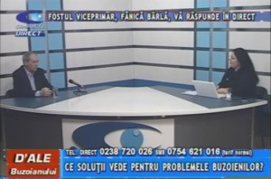 FOSTUL VICEPRIMAR FĂNICĂ BÂRLĂ, LA CAMPUS TV