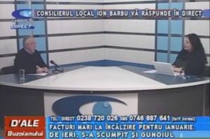 CONSILIERUL LOCAL ION BARBU, LA CAMPUS TV