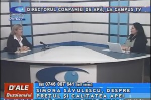DIRECTORUL COMPANIEI DE APĂ, LA CAMPUS TV