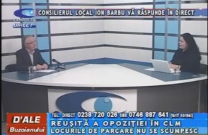 CONSILIERUL LOCAL ION BARBU, LA CAMPUS TV