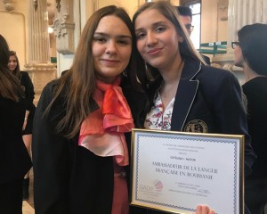 DOUĂ OLIMPICE, AMBASADORI AI LIMBII FRANCEZE. DELEGAŢIE BUZOIANĂ LA COTROCENI, DE ZIUA FRANCOFONIEI