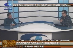 CĂPITANUL GLORIEI, ÎN SUDIOUL CAMPUS TV