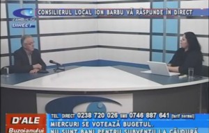 CONSILIERUL LOCAL ION BARBU, LA CAMPUS TV